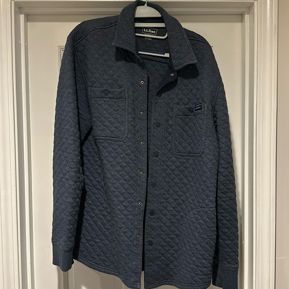 Men’s LL Bean Quilted Shirt Jacket - M